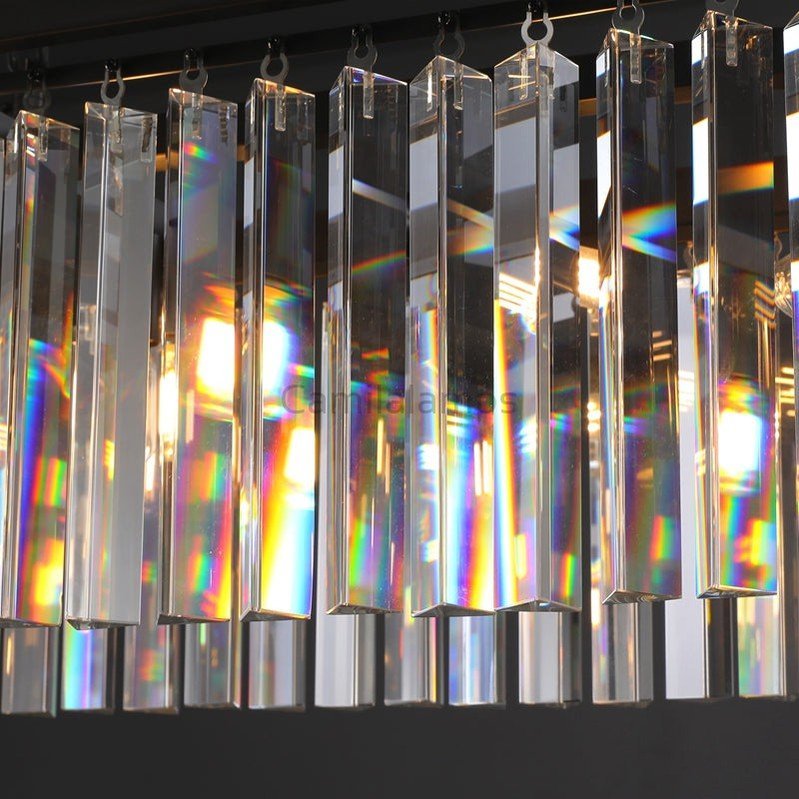 1920s Odaon Art Deco Rectangular Chandelier 40''49"59''72'' - Camilalamps - Ca-1aR2023-1R0448