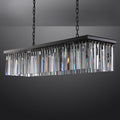 1920s Odaon Art Deco Rectangular Chandelier 40''49