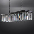 1920s Odaon Art Deco Rectangular Chandelier 40''49