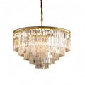 1920s Odaon Art Deco Round Chandelier 20