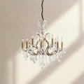 19th C. Rococa Iron & Crystal Round Chandelier 28