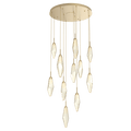 Beveled Rock Crystal Cluster Round Chandelier - Camilalamps - CA - CH256264