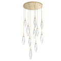 Beveled Rock Crystal Cluster Round Chandelier - Camilalamps - CA - CH256268