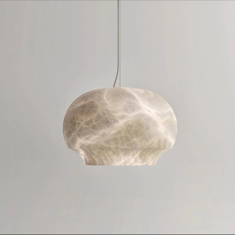 Kevin Celina Alabaster Dome Pendant Lighting Fixture, Dining Pendant Light Pendant Light Kevinstudiolives   