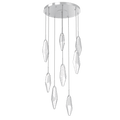Beveled Rock Crystal Cluster Round Chandelier - Camilalamps - CA - CH256293