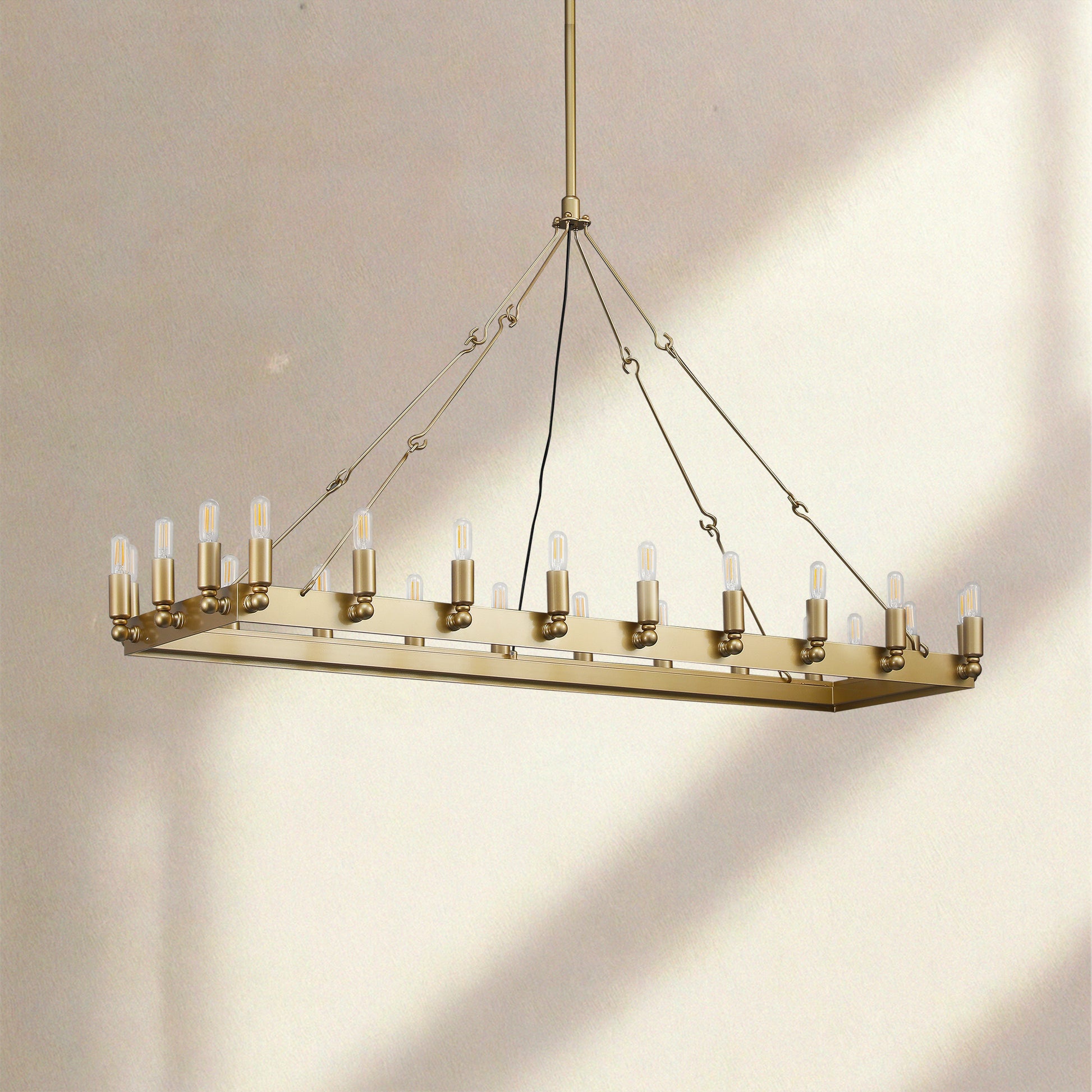 Coviro Rectangular Outdoor Chandelier - Camilalamps - CA-CH2579