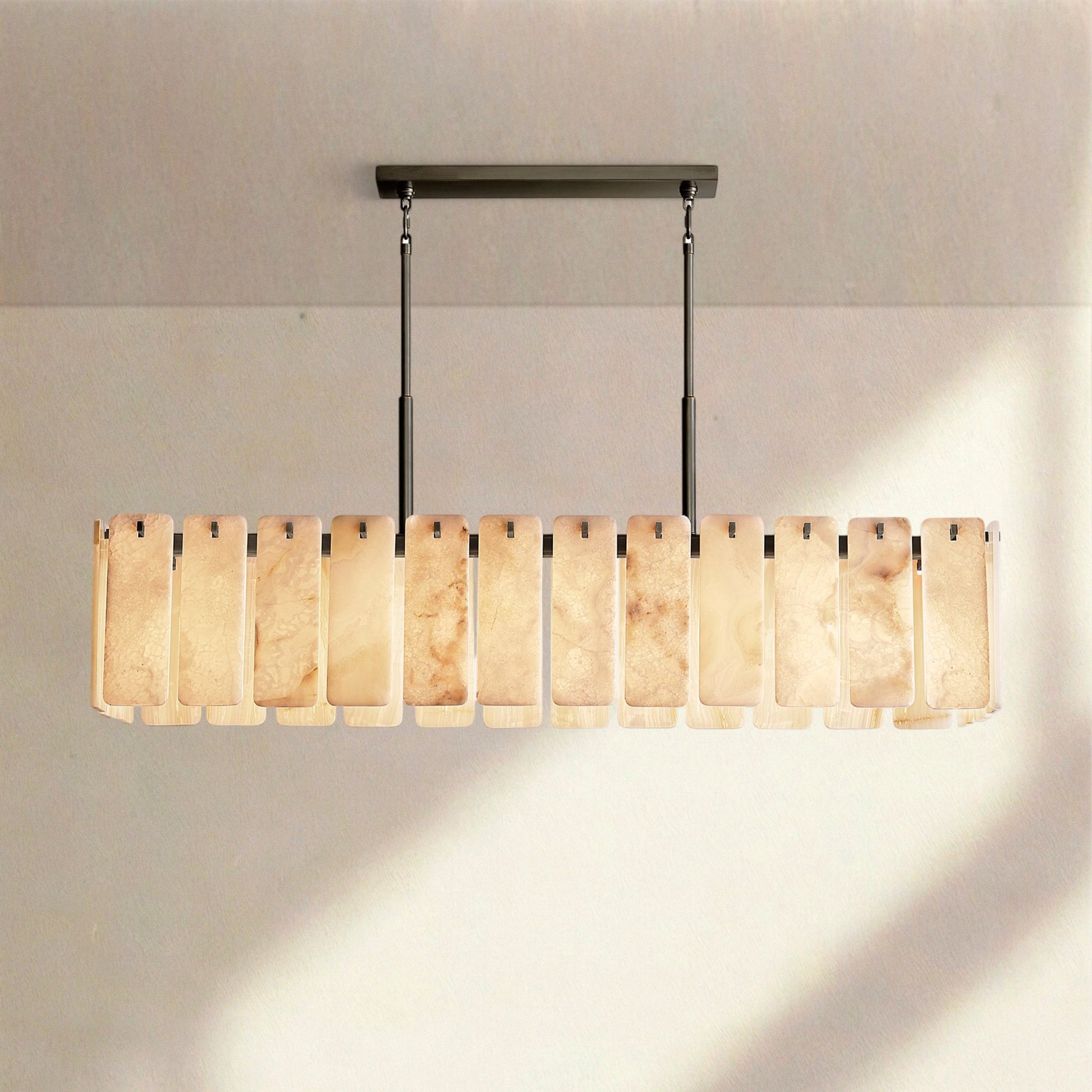 Calametta Onyx Rectangular Chandelier 60" 72'' - Camilalamps - CA-CALA-Rec-2