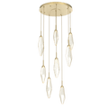 Beveled Rock Crystal Cluster Round Chandelier - Camilalamps - CA - CH256265