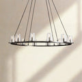 Pauillac Clear Glass Round Chandelier - Camilalamps - EDC-3