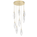 Beveled Rock Crystal Cluster Round Chandelier - Camilalamps - CA - CH256269