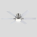 Modern Flush Mount Fans Light Ceiling Fans with Lights Black Low Profile Ceiling Fans 52“ - Camilalamps - CA - CFWL - 020