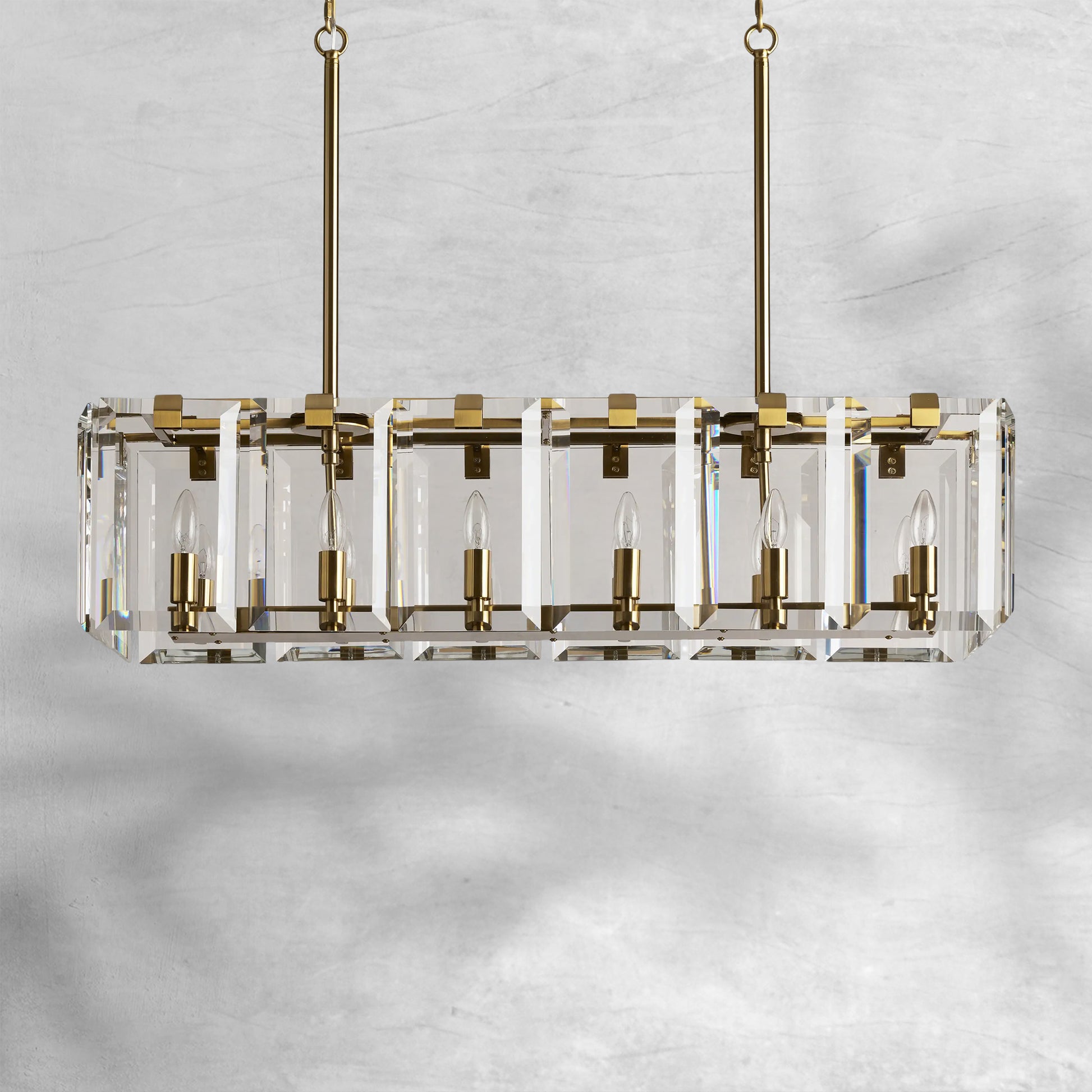 Amaya Rectangular Chandelier 12/16 Light - Camilalamps - CA - 2036H738