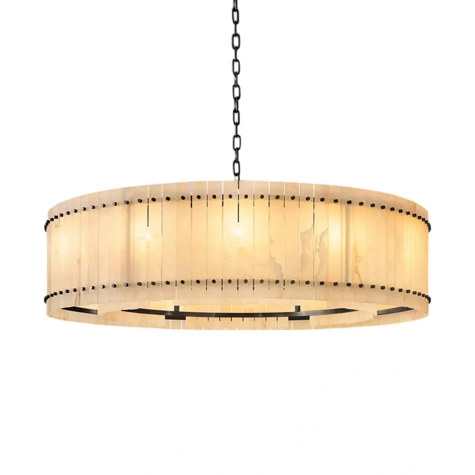 Marcus Alabaster Round Chandelier - Camilalamps - CA - RH - CH - 2552656