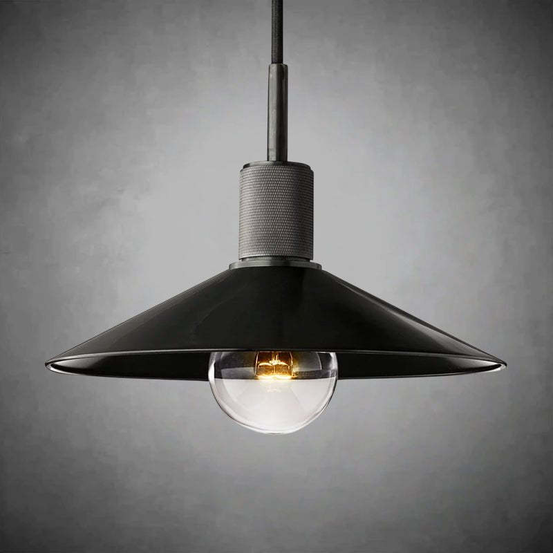 Utilitaive Metal Slope Shade Pendant - Camilalamps