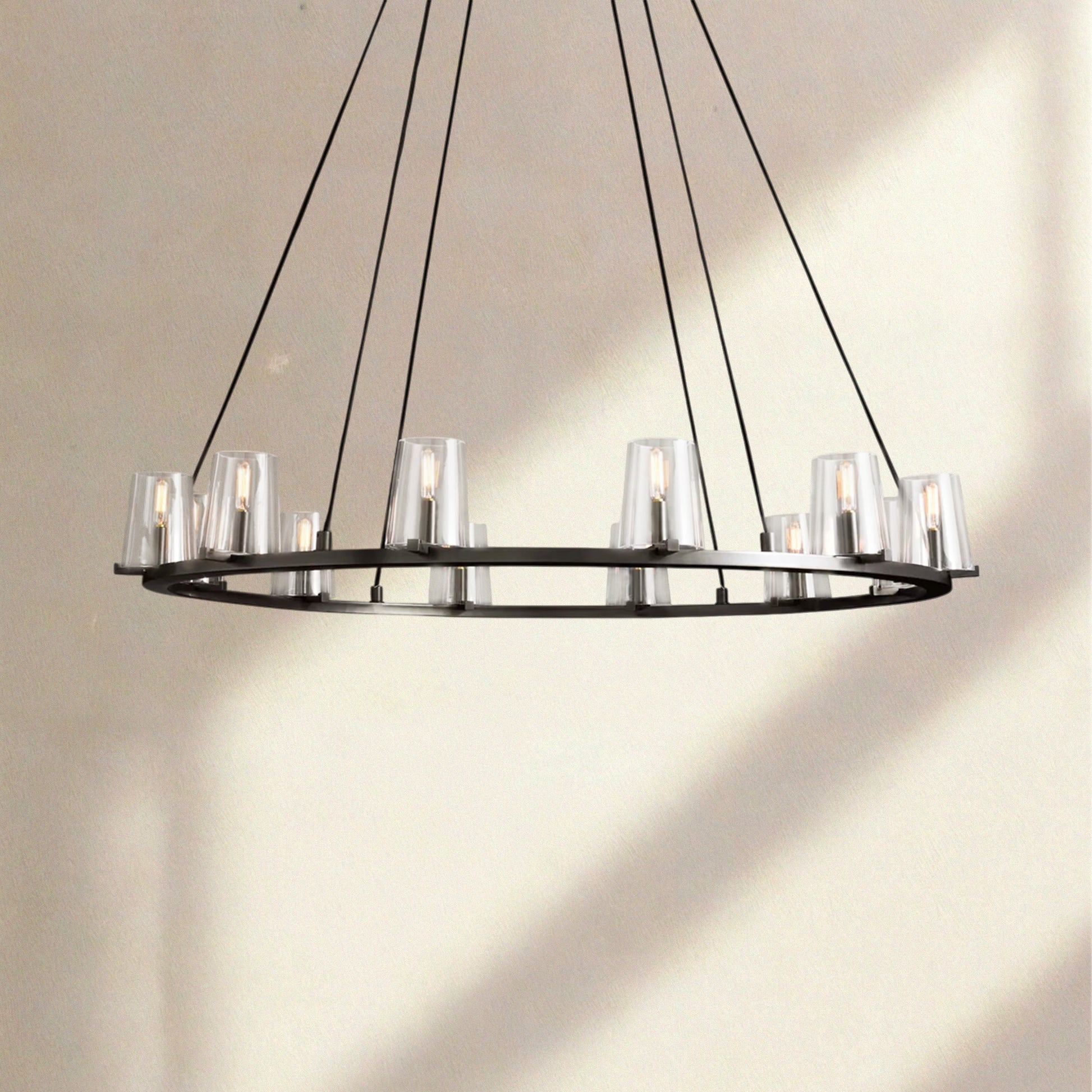 Paricia Glass Round Chandelier 36", 48", 60" - Camilalamps - CAM1605