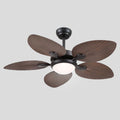 Retro Banana Leaf Shaped Blade Ceiling Fan Lamp 44