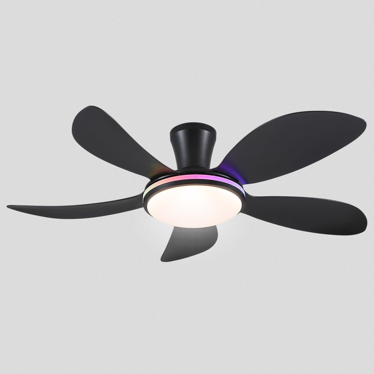 Modern LED Ceiling Fans Low Profile Ceiling Fans with Lights 6 Speeds 48" - Camilalamps - CA - CFWL - 013