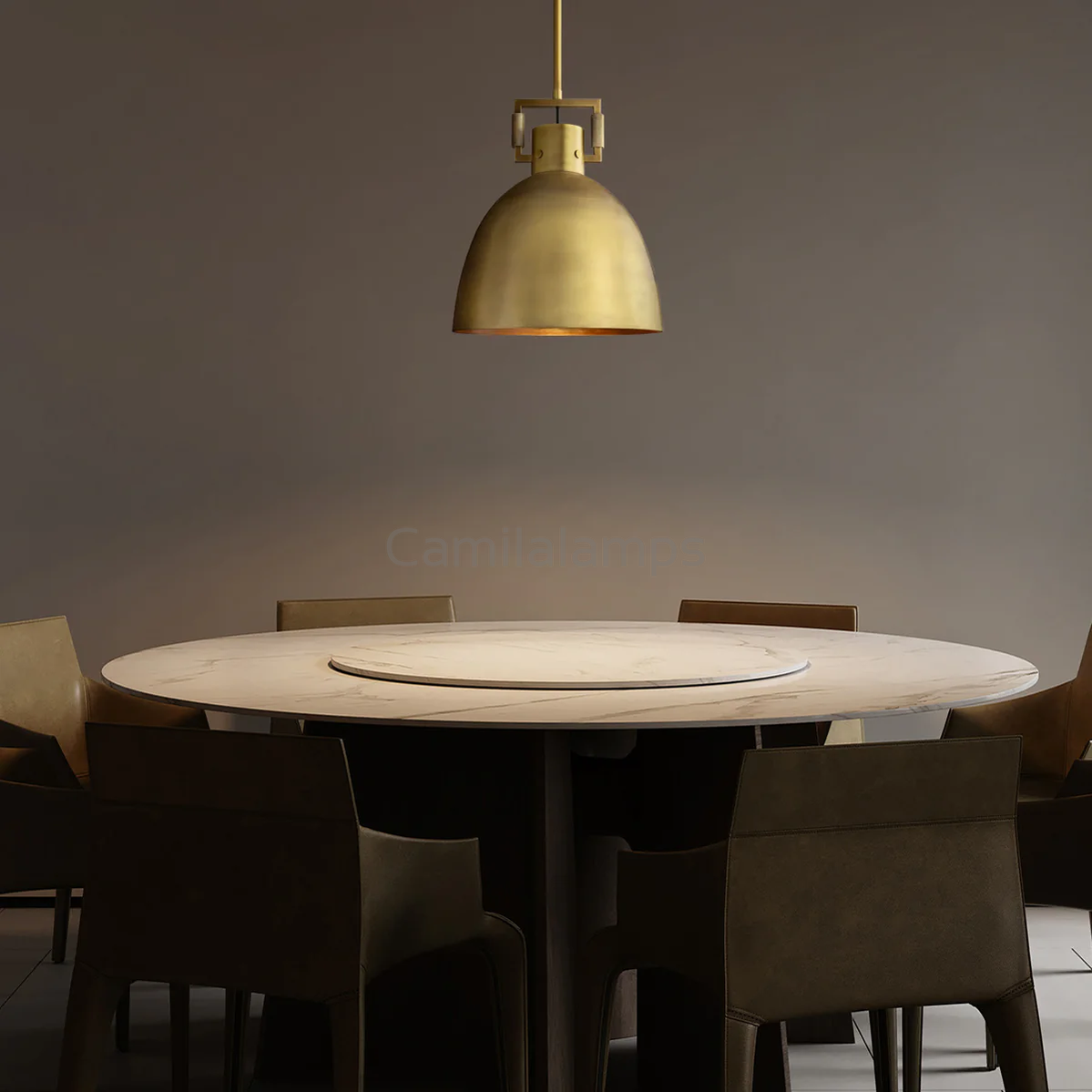 Utilitaive Metal Cloche Pendant