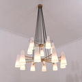 2 - Tier White Porcelain Round Chandelier - Camilalamps - Ca-1C-114