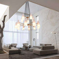 2 - Tier White Porcelain Round Chandelier - Camilalamps - CA - C - 14