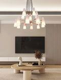 2 - Tier White Porcelain Round Chandelier - Camilalamps - CA - C - 14