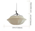 Vintage French Style Cream White Silk Umbrella Chandelier - Camilalamps - CA - CH2563013