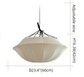 Vintage French Style Cream White Silk Umbrella Chandelier - Camilalamps - CA - CH2563017