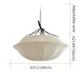 Vintage French Style Cream White Silk Umbrella Chandelier - Camilalamps - CA - CH2563021