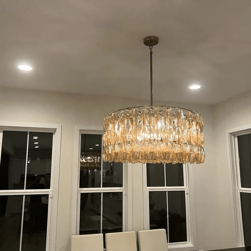 Chiaravalle Clear Glass Round Chandelier 37"47"62" - Camilalamps - CA-GA2023-C0837