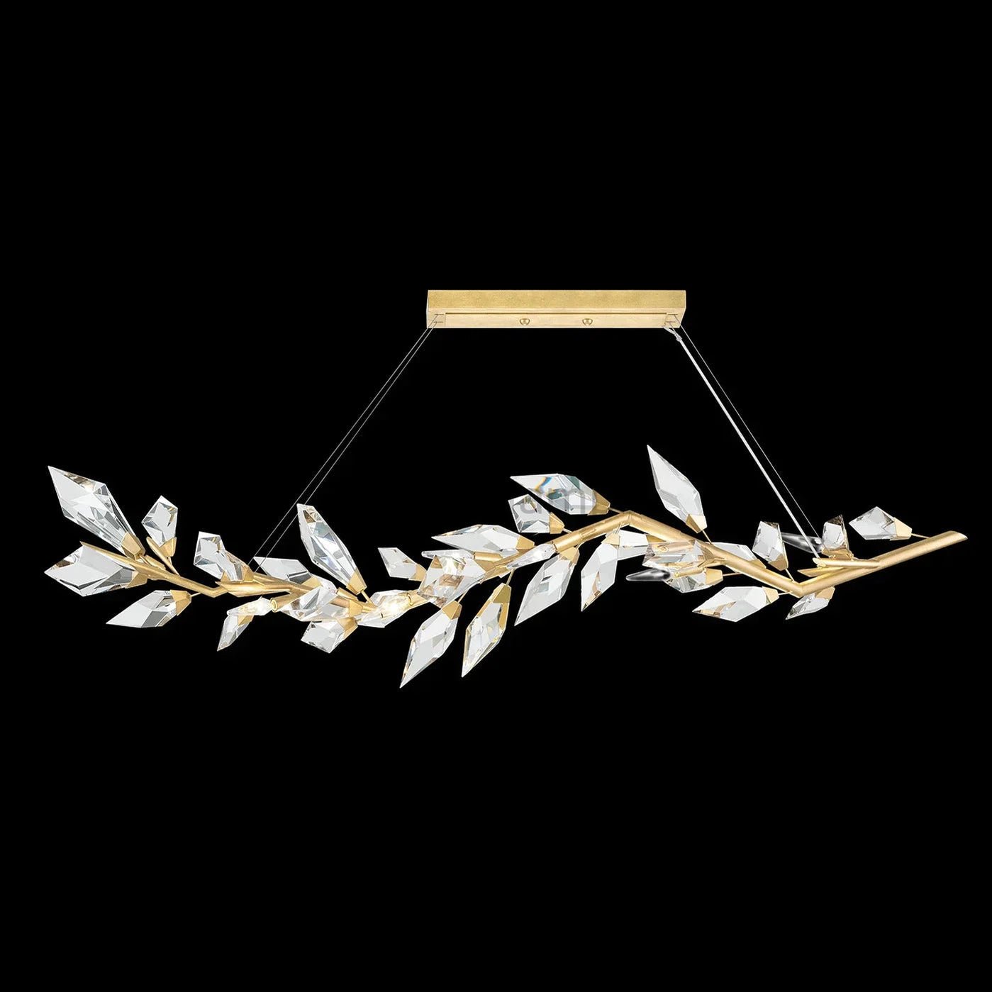 21026L3 72" Linear Crystal chandelier - Camilalamps - CA - K1035