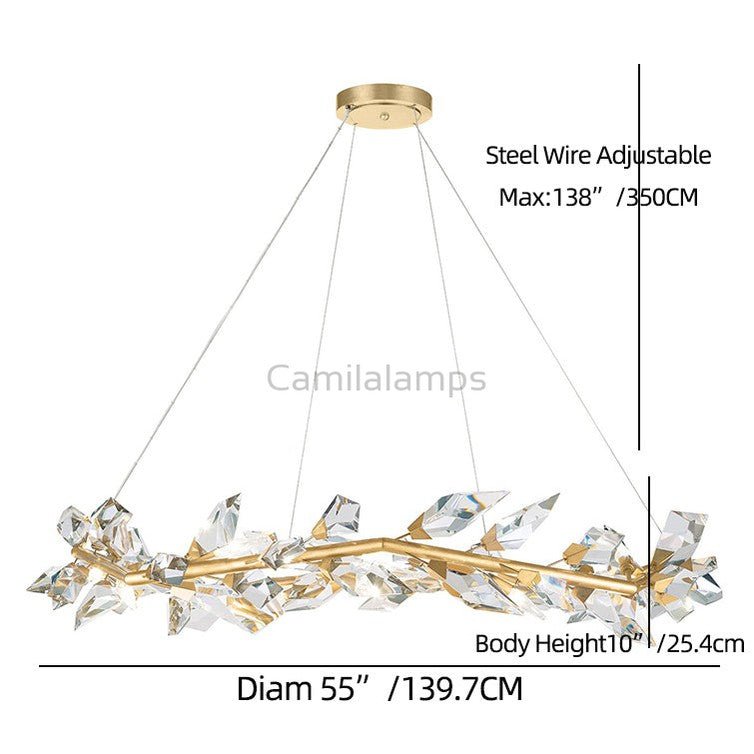 21026R2 55" Round Crystal Chandelier - Camilalamps - CA - K1045