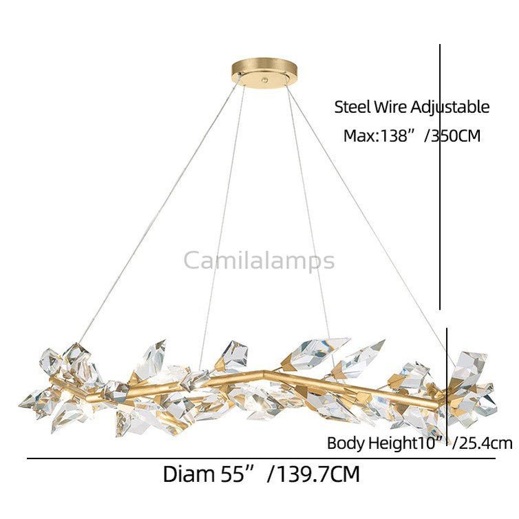 21026R2 55" Round Crystal Chandelier - Camilalamps - Ca-1K1045