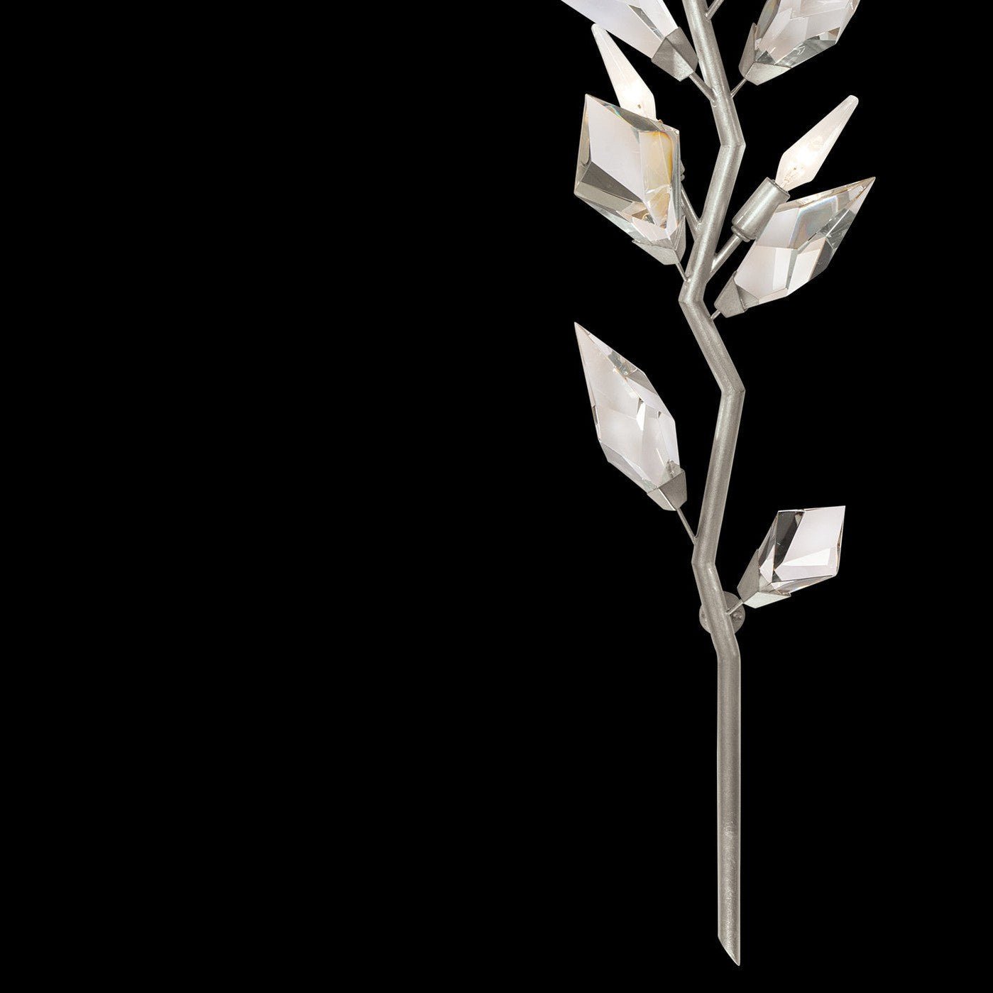 21026W3 58" Gold&Silver Crystal Sconce - Camilalamps - CA - K1050