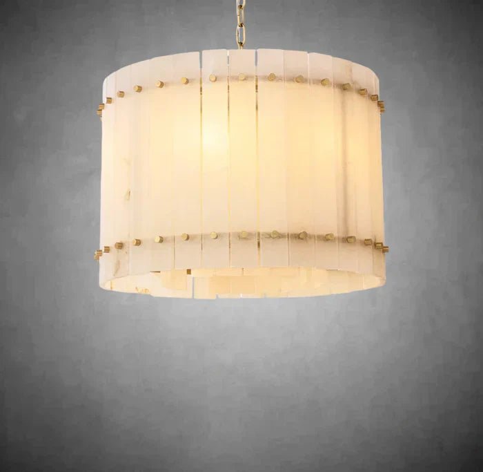 Sun Marcus Alabaster Round Chandelier - Camilalamps - CA - Sun - AAA1