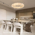 24 - 47 Inch Round Clear Geode Quartz Crystal Ring Modern Chandelier for Living Room - Camilalamps - Ca-147-11041-1003