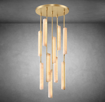 Aurivox Alabaster Round Chandelier