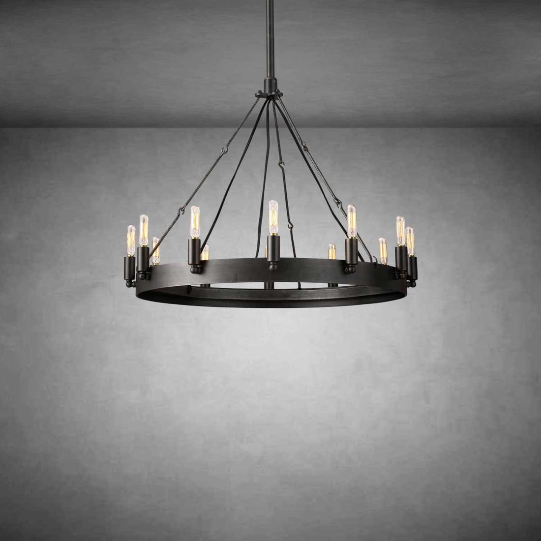 Coviro Round Outdoor Chandelier - Camilalamps - CA-CH2558