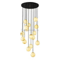 Roden Alabaster Global Pendant Chandelier For Staircase, Spiral Global Pendant chandelier Kevinstudiolives 16 LIGHTS-19.7