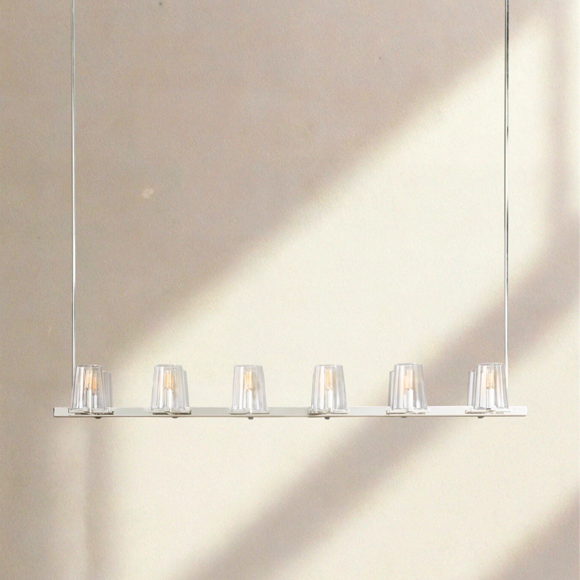 Paricia Glass Linear Chandelier 49", 60” - Camilalamps - CAM1588
