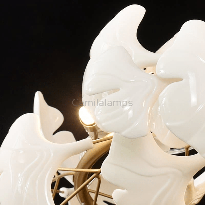 Modern Ceramic Ginkgo Chandelier - Camilalamps - ILM0688