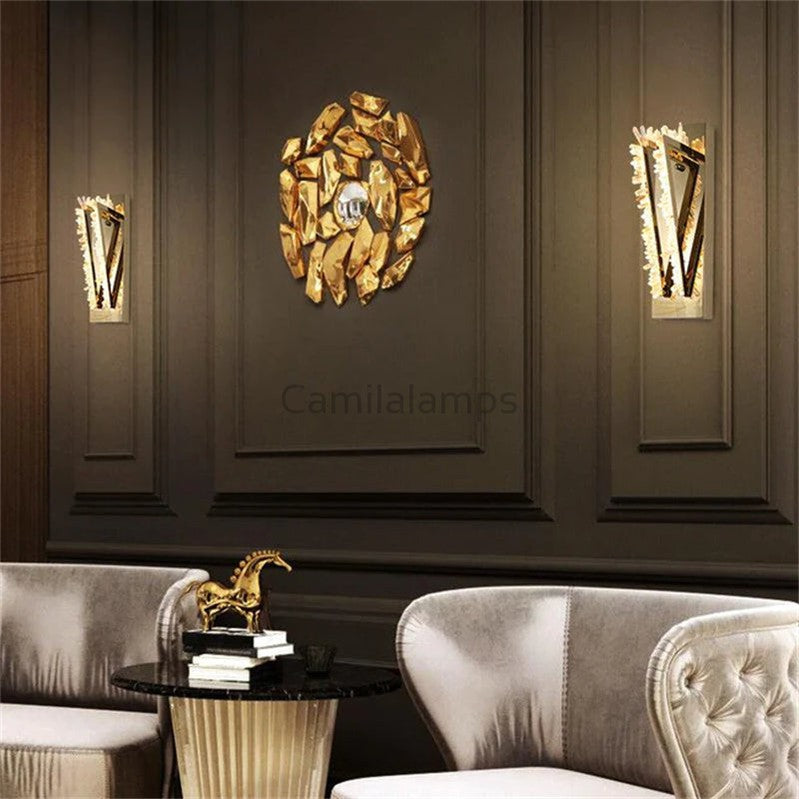 Kevin Turrin Modern Rock Crystal Wall Sconce For Bedroom Wall Sconce Kevinstudiolives STYLE A SMALL  