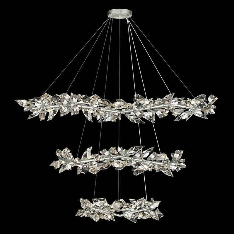 21026R5  71" Crystal Chandelier