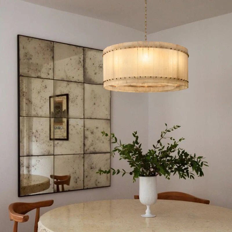 Marcus Alabaster Round Chandelier - Camilalamps - CA - RH - CH - 2552650