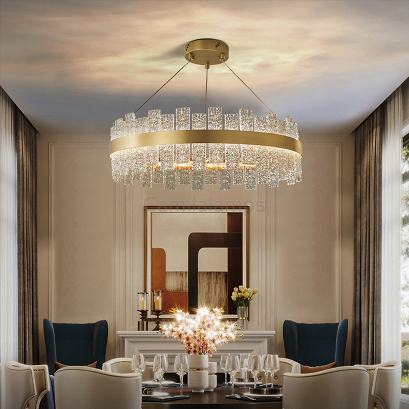 Mignon Post Modern Round Chandelier - Ineffable Lighting