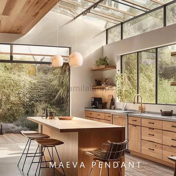 Maeva Alabaster Pendant Light
