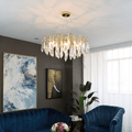 Agnes Aluminum Branch Crystal Chandelier - Camilalamps - ILM0598