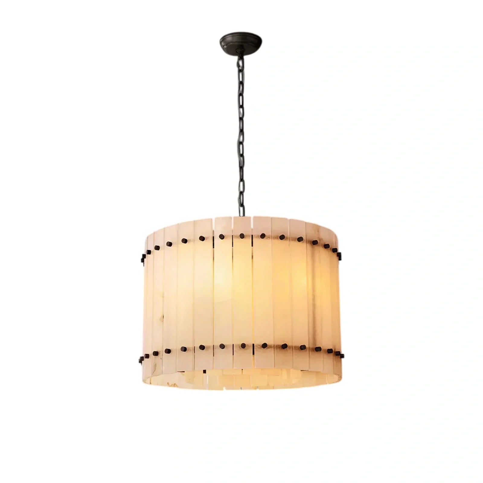 Marcus Alabaster Round Chandelier - Camilalamps - CA - RH - CH - 2552653