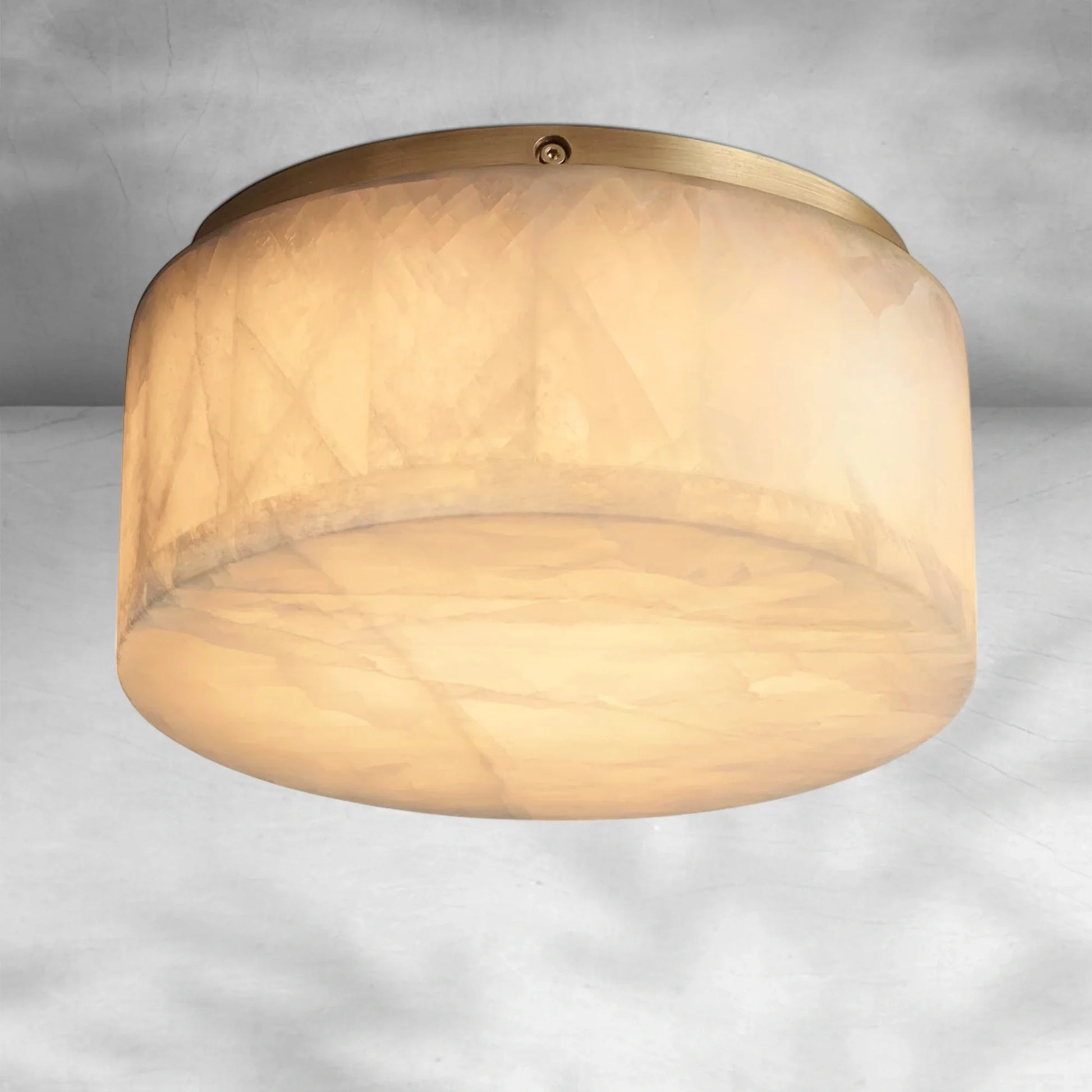 Rivaga Calcite Round Flushmount 6"10"14" - Camilalamps - CA-DE2023-C0701