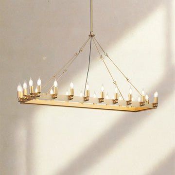 Coviro Rectangular Outdoor Chandelier