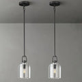 Black Crystal Modern Pendant Light with Adjustable 78‑Inch Height - Camilalamps - CA-B0FDPHPR9G